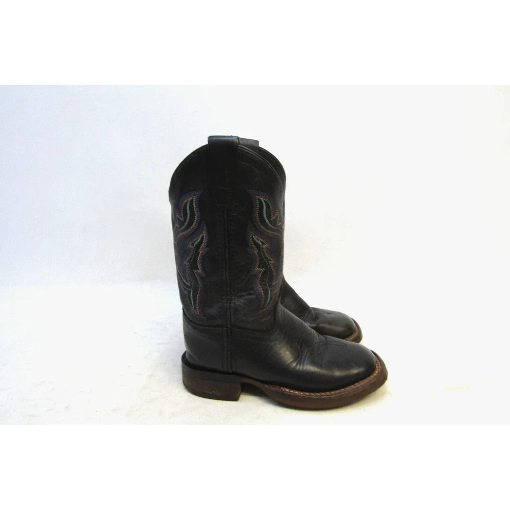 Shyanne Youth Size 11 D Black Square Toe Cowboy Western Boots